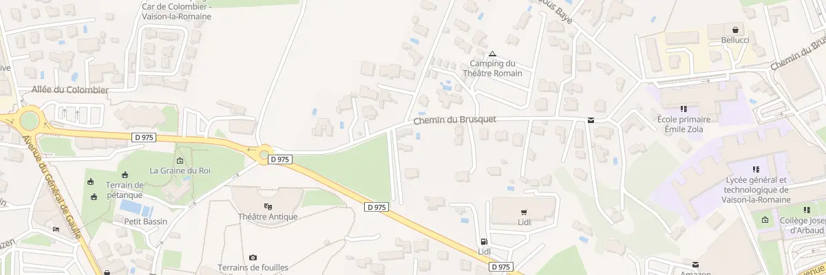 Plan du 100 Che du Brusquet à Vaison-la-Romaine