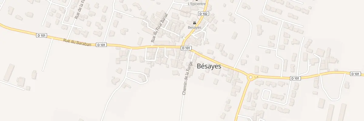 Plan du 4 Che de la Forge à Bésayes