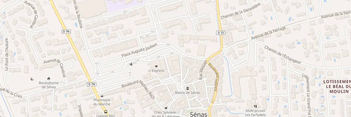 Plan du 4 Bd Gallieni à Sénas