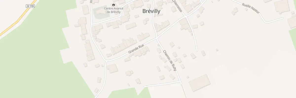 Plan du 2 Gr Grand Rue à Brévilly