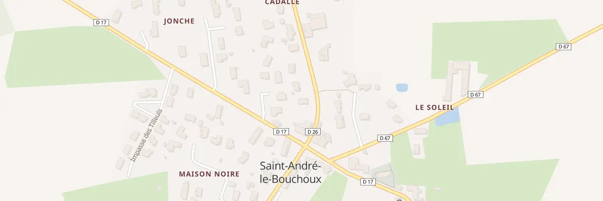 Plan du 85 Rte de la Bresse à Saint-André-le-Bouchoux