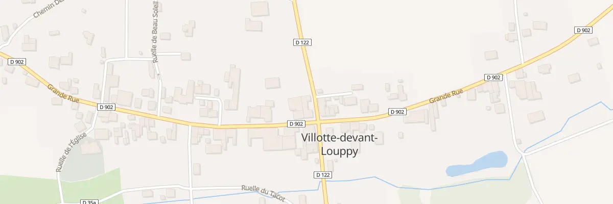 Plan du 35 Grande Rue à Villotte-devant-Louppy