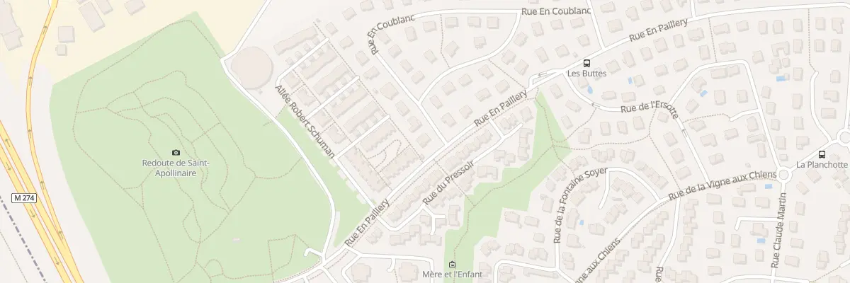 Plan du 42 Rue En Paillery à Saint-Apollinaire