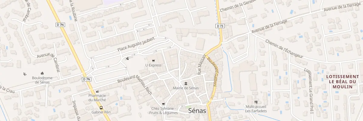 Plan du 7 Bd Gallieni à Sénas
