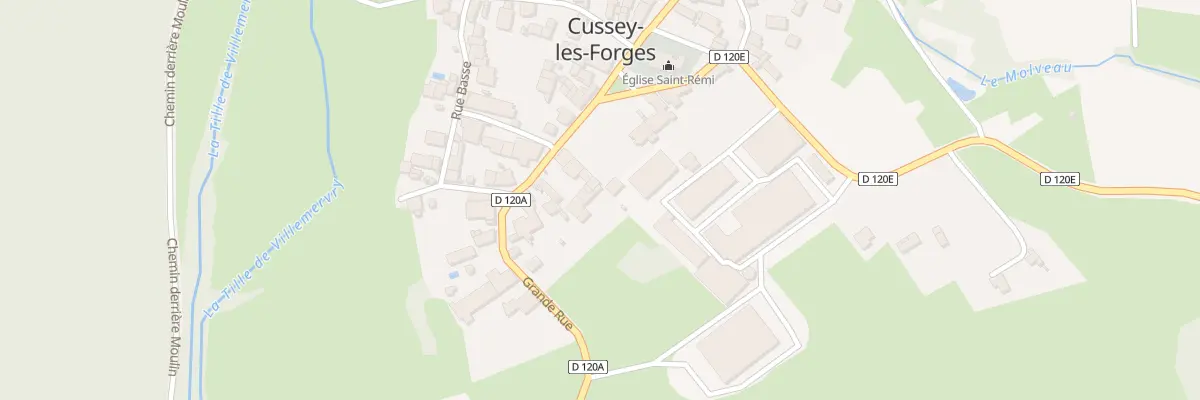Plan du 5 Grande Rue à Cussey-les-Forges