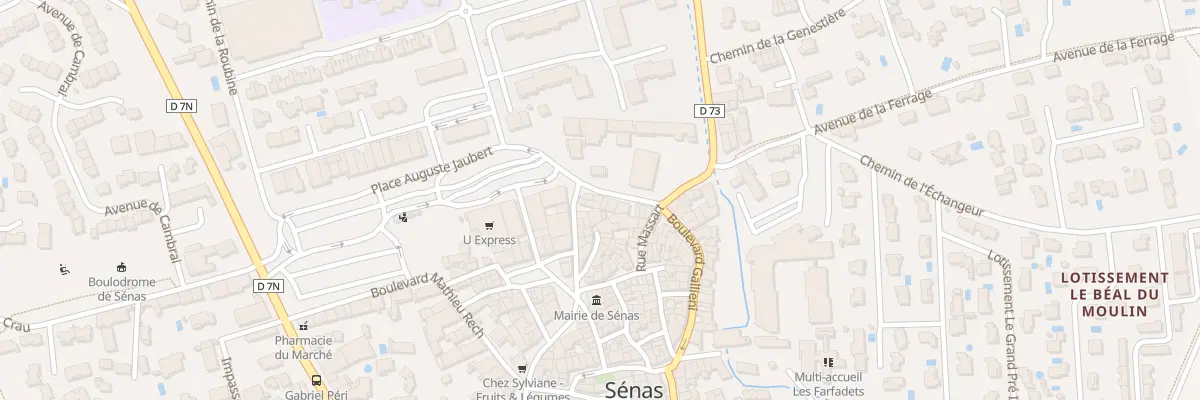 Plan du 13 Bd Gallieni à Sénas