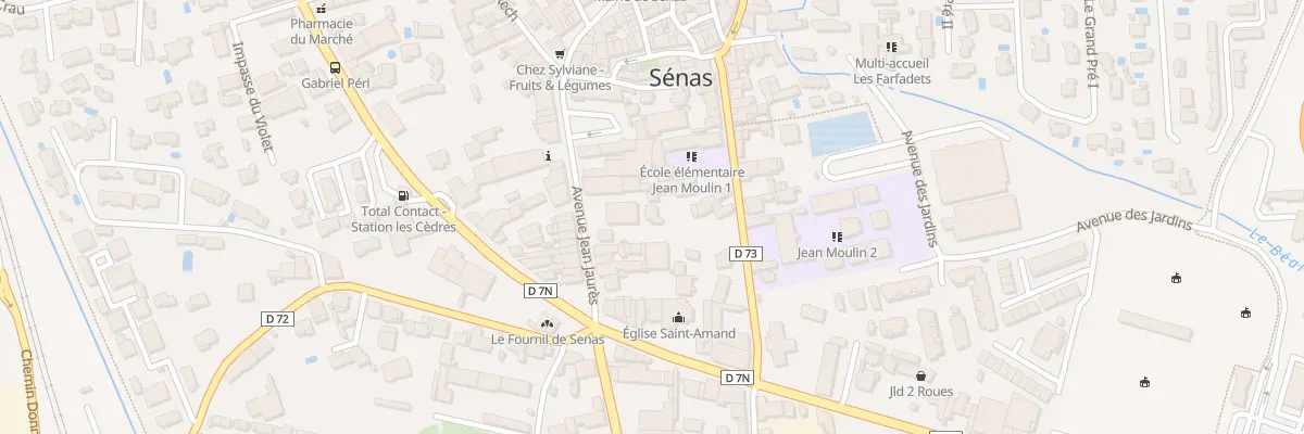 Plan du 27 Av Jean Jaurès à Sénas