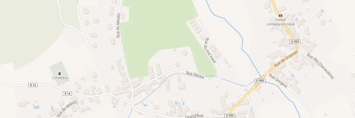 Plan du 4 Rue Neuve à Marey-sur-Tille