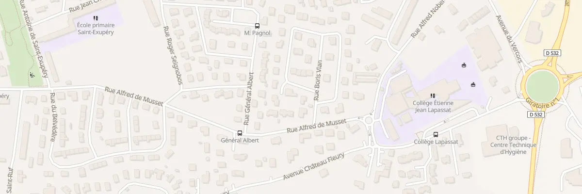 Plan du 4 Rue Henri Barbusse à Romans-sur-Isère