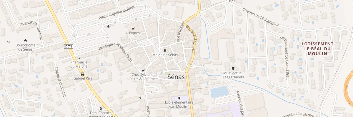 Plan du 10 Rue Puits du Comte à Sénas