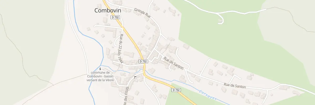 Plan du 20 Rue de Santon à Combovin