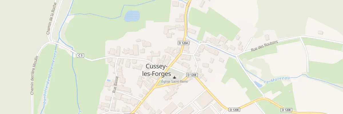 Plan du 3 Rue de Villemoron à Cussey-les-Forges