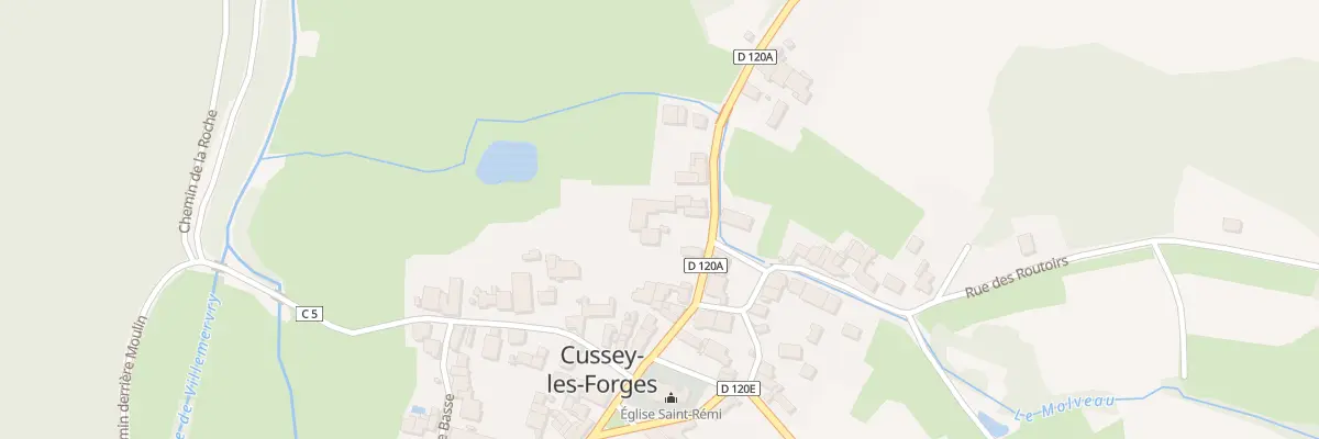 Plan du 11 Rue de Villemoron à Cussey-les-Forges