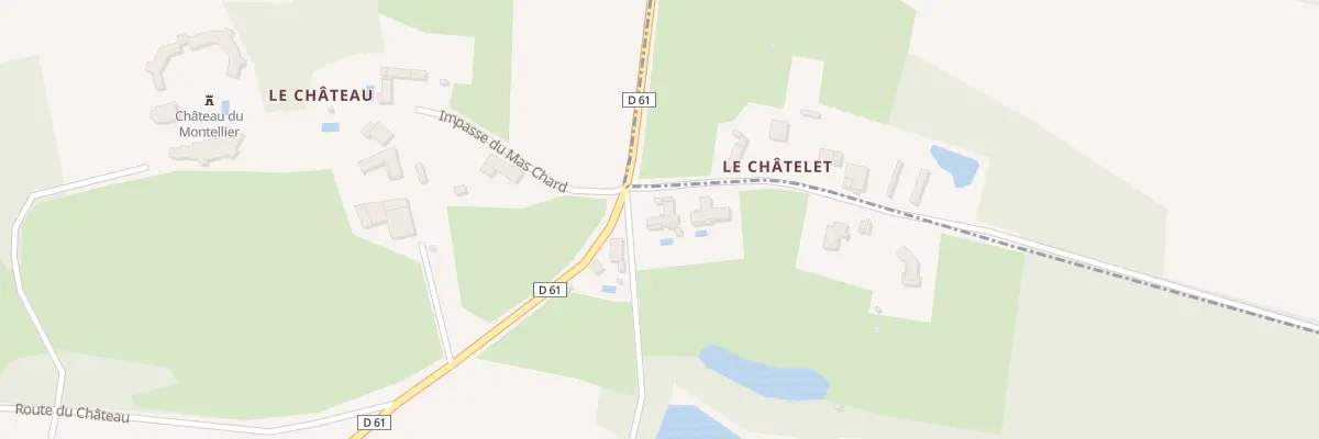 Plan du 16 Che du Grand Etang au Montellier
