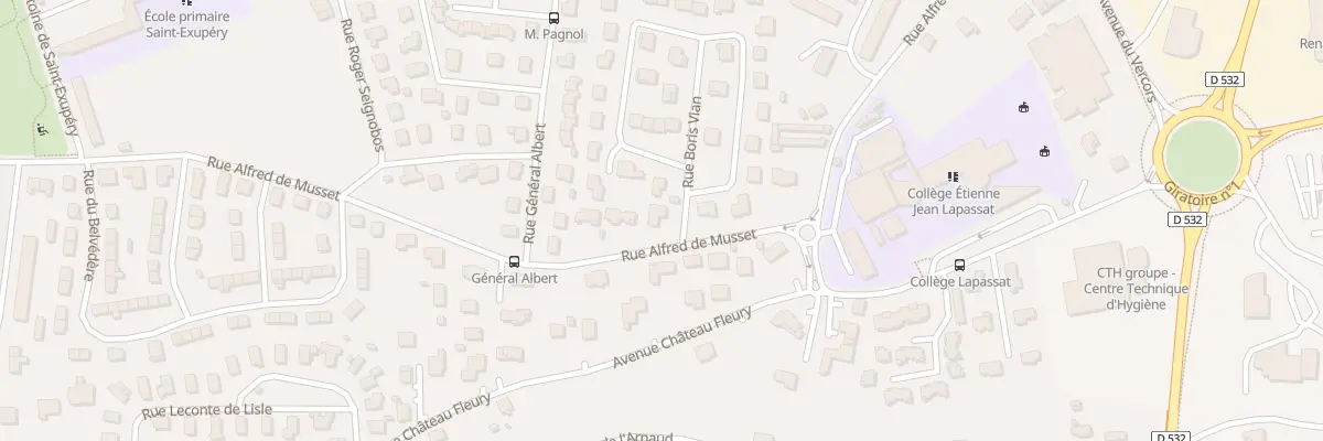 Plan du 2 Rue Henri Barbusse à Romans-sur-Isère