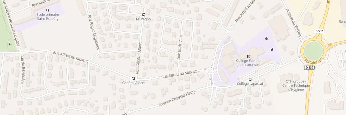 Plan du 2B Rue Henri Barbusse à Romans-sur-Isère