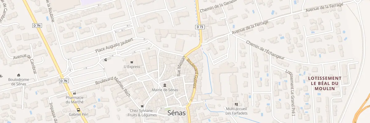Plan du 27 Bd Gallieni à Sénas