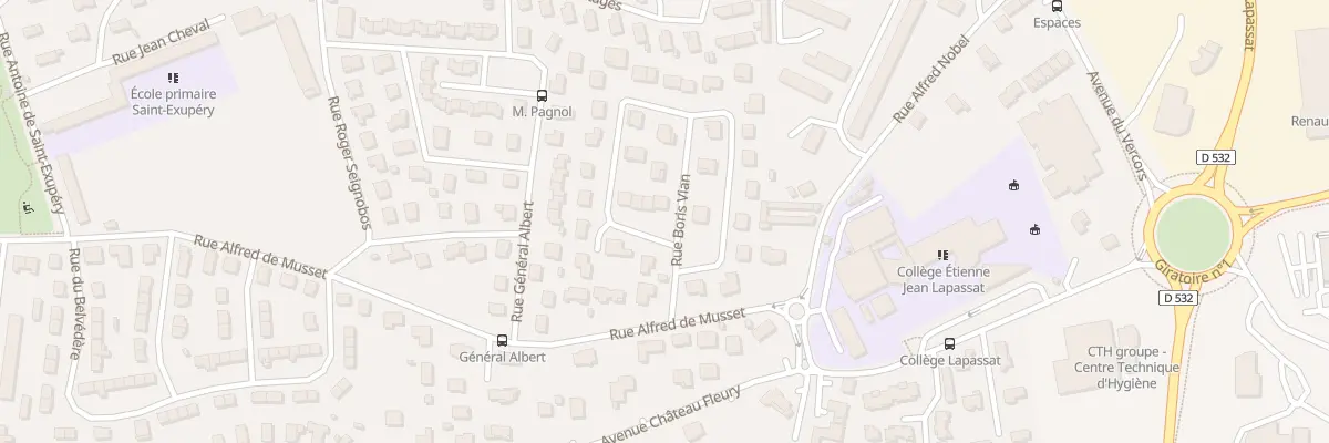 Plan du 1 Rue Henri Barbusse à Romans-sur-Isère