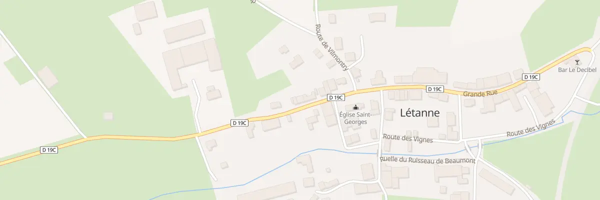 Plan du 8 Grande Rue à Létanne