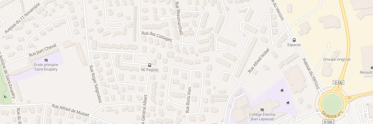 Plan du 26 Rue Henri Barbusse à Romans-sur-Isère