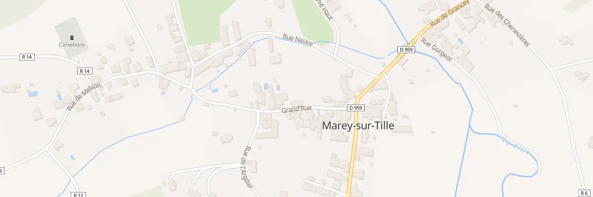 Plan du 9017 Grand’Rue à Marey-sur-Tille