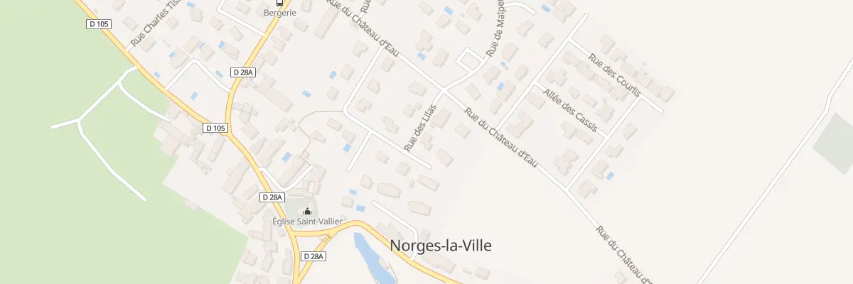 Plan du 24 Rue des Lilas à Norges-la-Ville