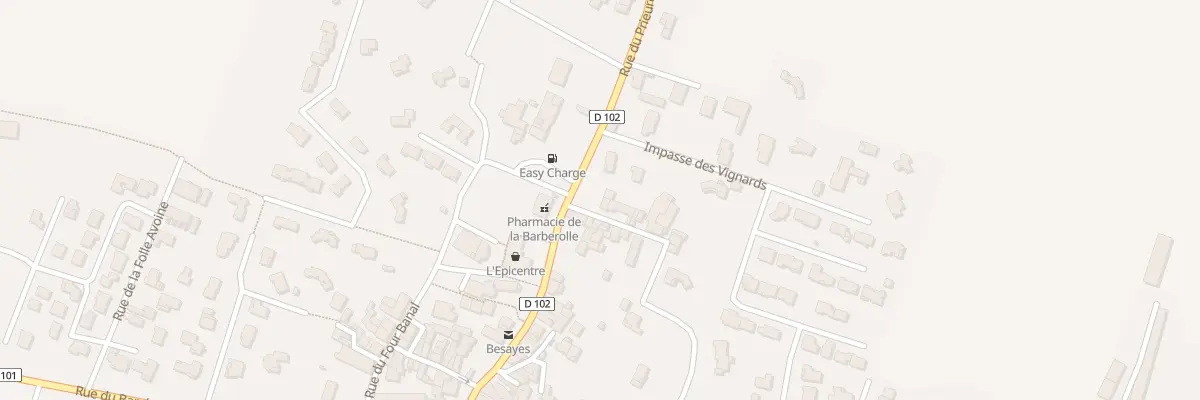 Plan du 1 Imp des Guinets à Bésayes