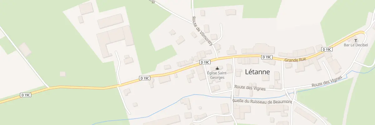 Plan du 10 Grande Rue à Létanne