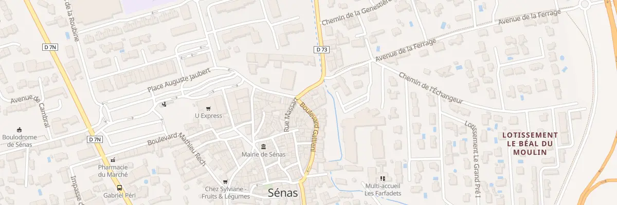 Plan du 12 Bd Gallieni à Sénas