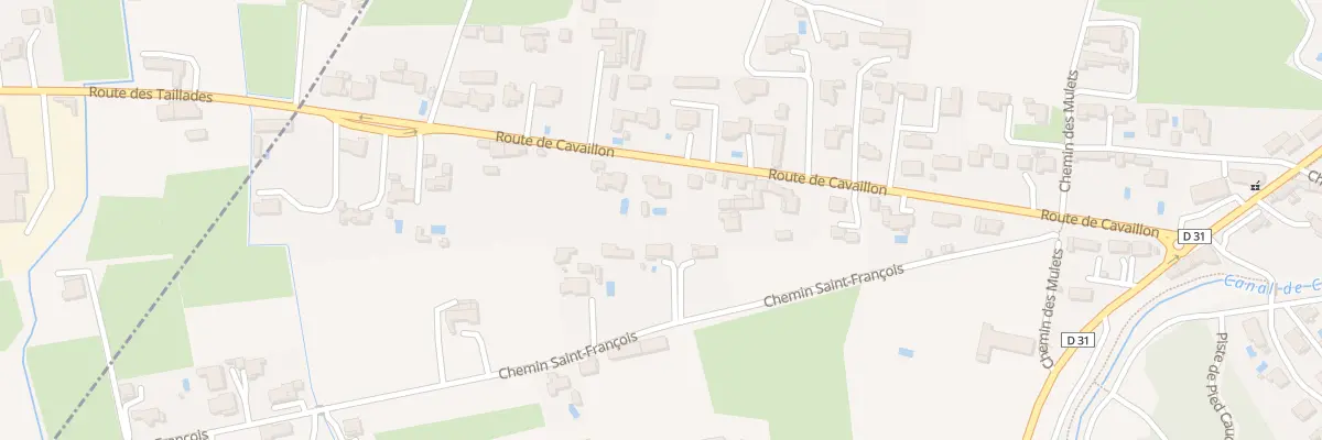 Plan du 411 Rte de Cavaillon à Taillades