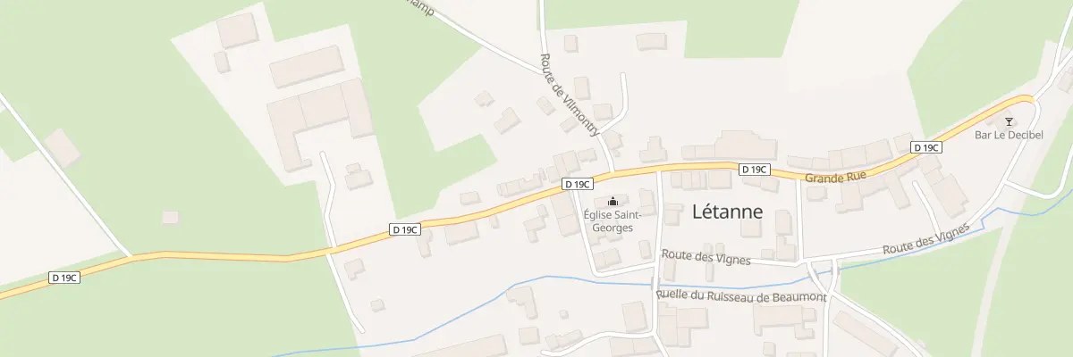 Plan du 12 Grande Rue à Létanne