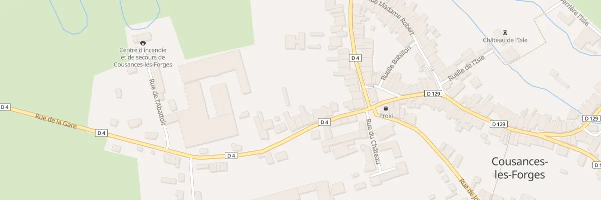 Plan du 14 Rue de la Gare à Cousances-les-Forges