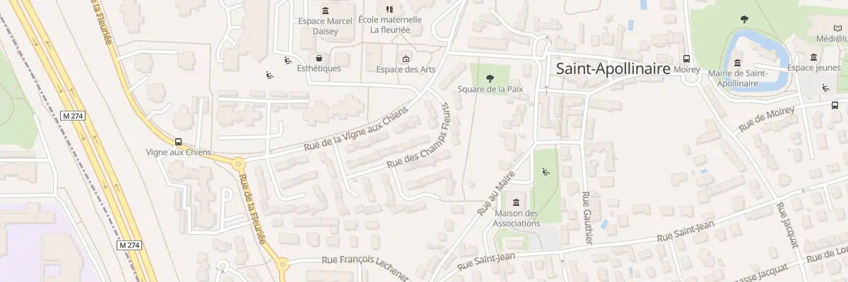 Plan du 8 Rue des Champs Fleuris à Saint-Apollinaire
