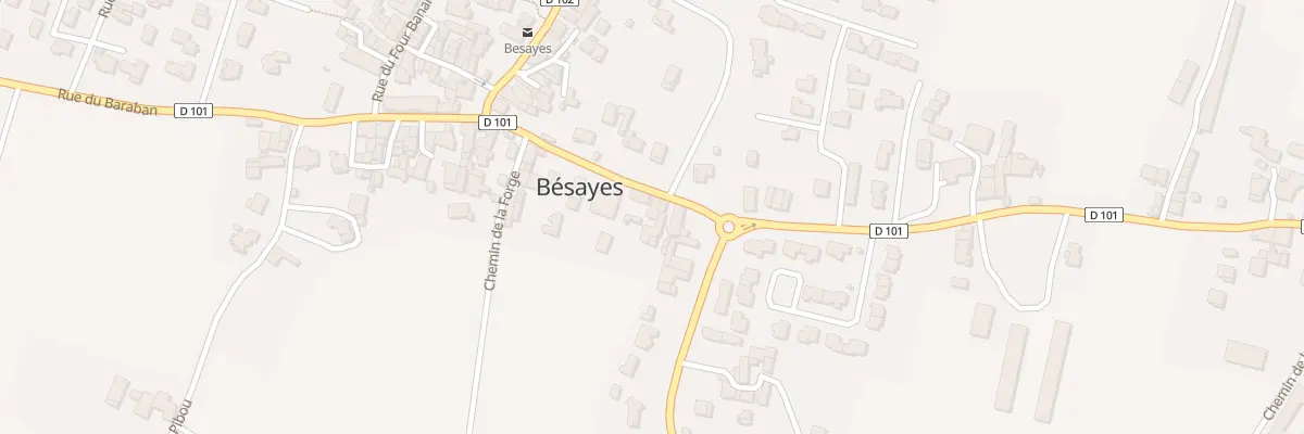 Plan du 16 Rue du Lavoir à Bésayes