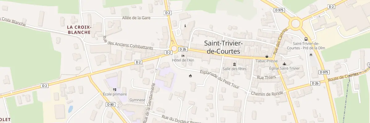 Plan du 33 Pl du Collége à Saint-Trivier-de-Courtes