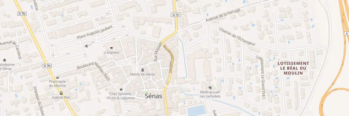 Plan du 24 Bd Gallieni à Sénas