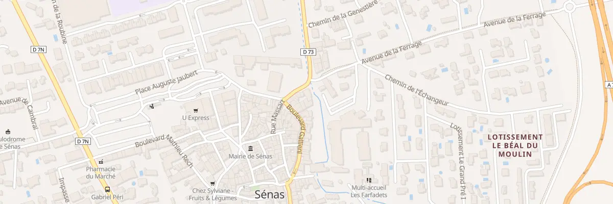 Plan du 18 Bd Gallieni à Sénas