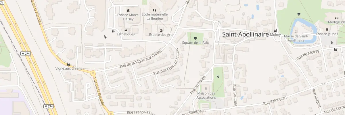Plan du 6 Rue des Champs Fleuris à Saint-Apollinaire