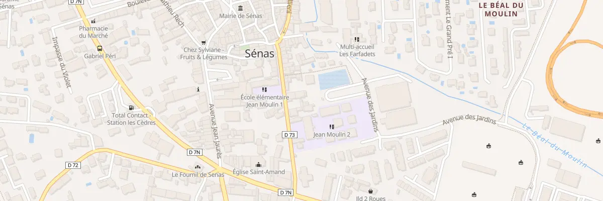 Plan du 80 Av des Jardins à Sénas