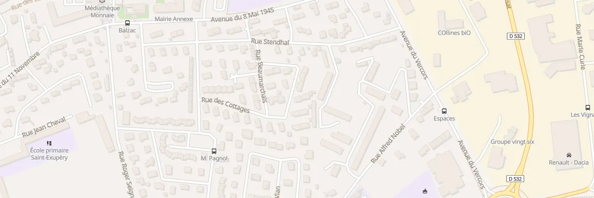 Plan du 26 Rue des Cottages à Romans-sur-Isère