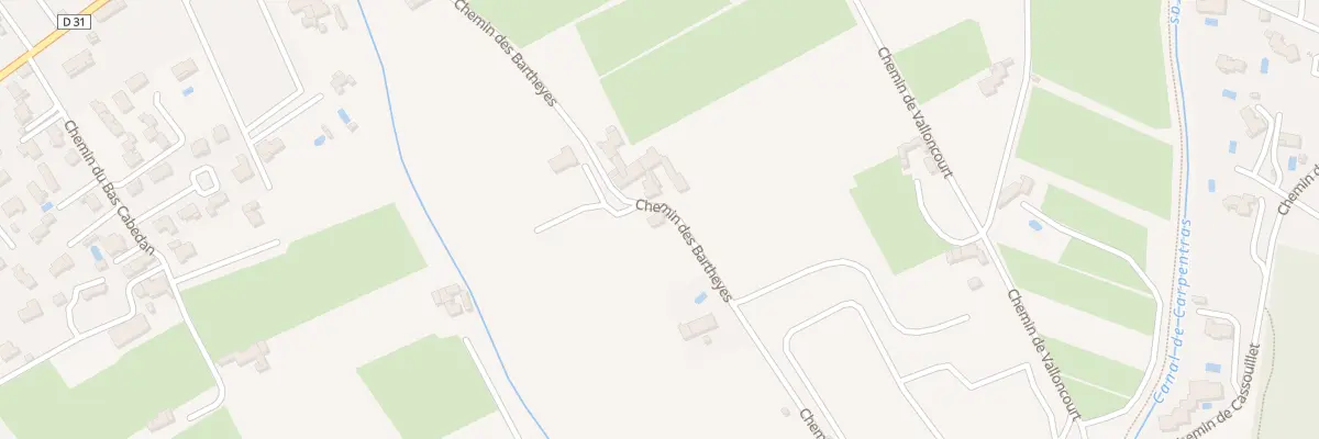 Plan du 427 Che Les Bartheyes à Cheval-Blanc