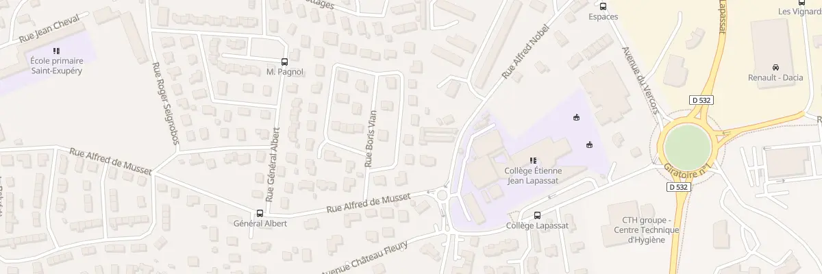Plan du 42 Rue Henri Barbusse à Romans-sur-Isère