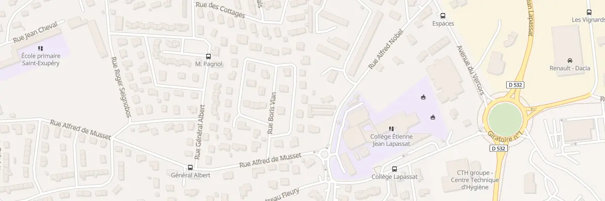 Plan du 40 Rue Henri Barbusse à Romans-sur-Isère
