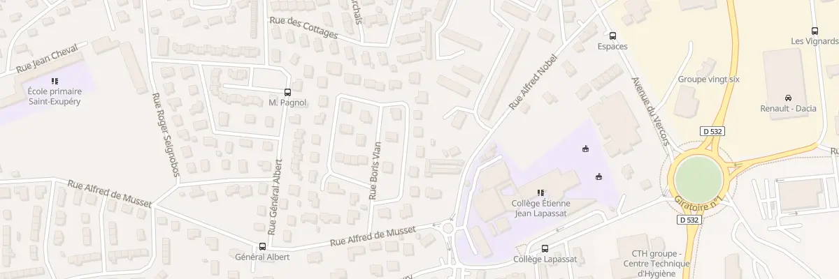 Plan du 38 Rue Henri Barbusse à Romans-sur-Isère