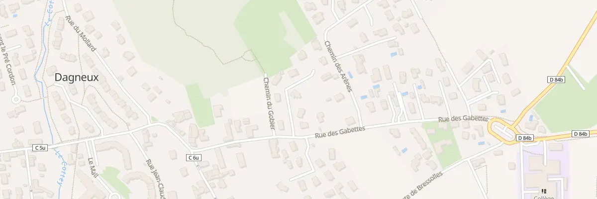 Plan du 145E Rue des Gabettes à Dagneux