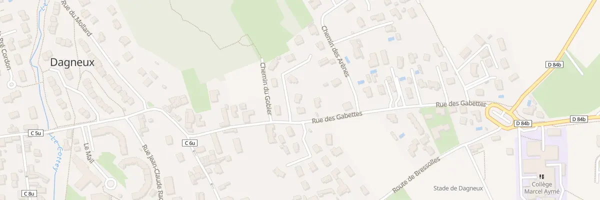 Plan du 145B Rue des Gabettes à Dagneux