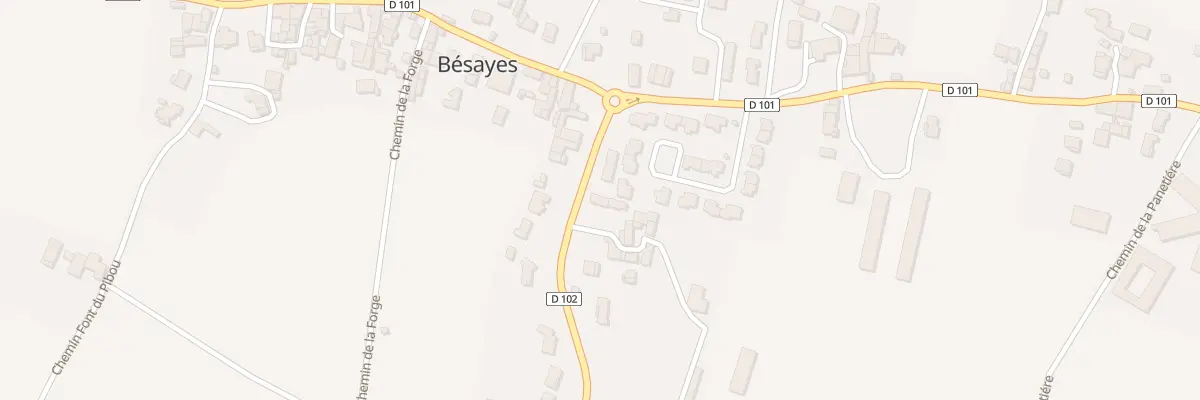 Plan du 5 Rue de la Gare à Bésayes