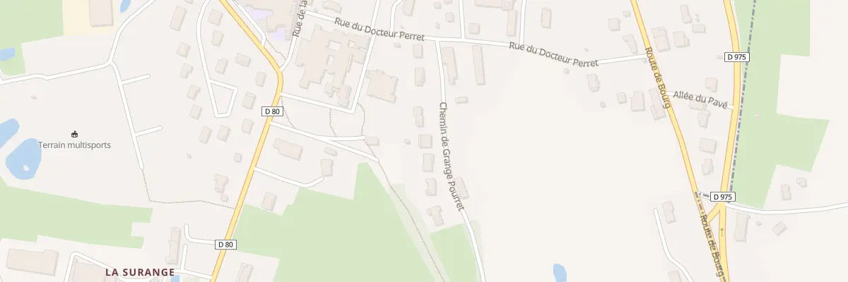 Plan du 110A Che de Grange Pourret à Saint-Trivier-de-Courtes
