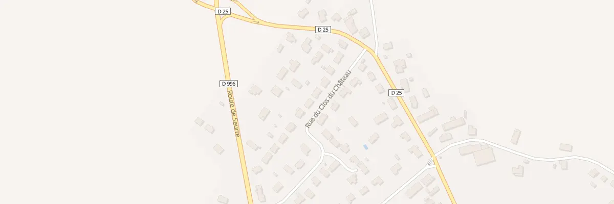 Plan du 25 Rue du Clos du Château à Corcelles-lès-Cîteaux