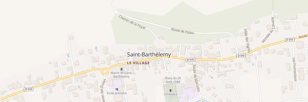 Plan du 94 Rte de Beaurepaire à Saint-Barthélemy